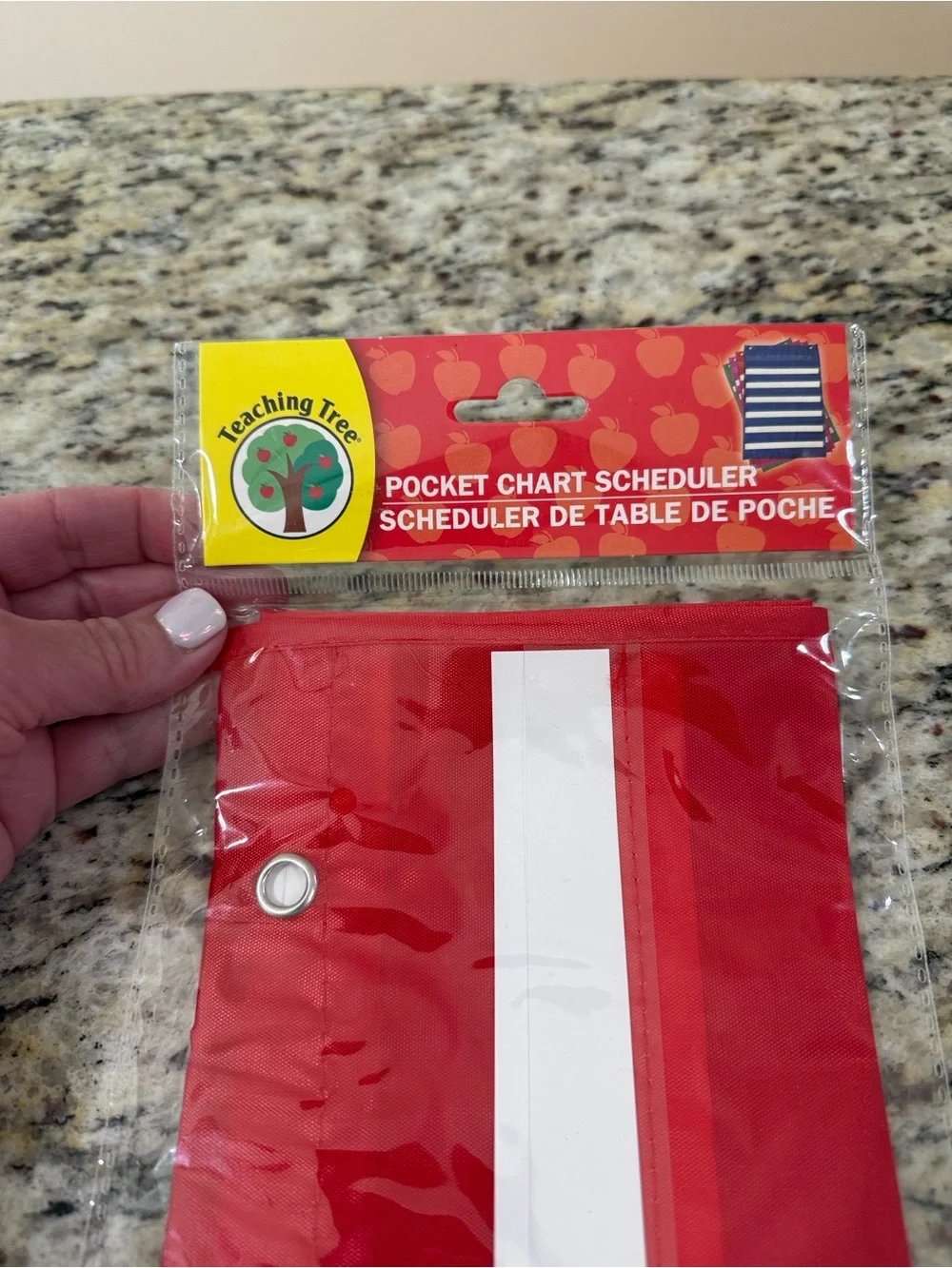 Teaching Tree Pocket Chart Scheduler Classroom Organizer Hanging Red Chart